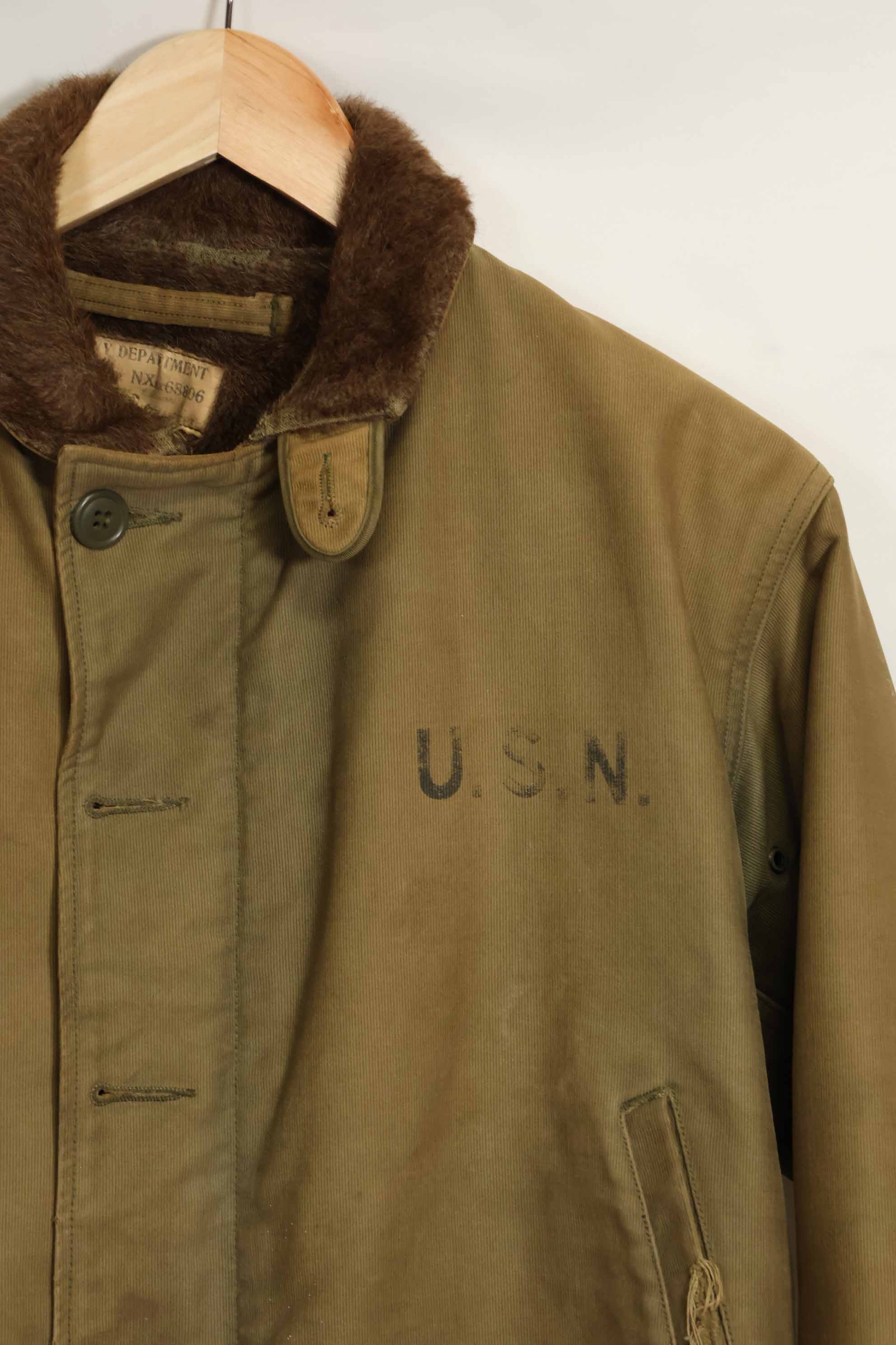 1940年代〜50年代 アメリカ海軍 N-1 デッキジャケット サイズ 36 中古品