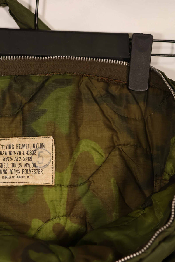 実物 1970年製 アメリカ軍 ヘルメットバッグ ERDL迷彩裏地 レア品 中古品