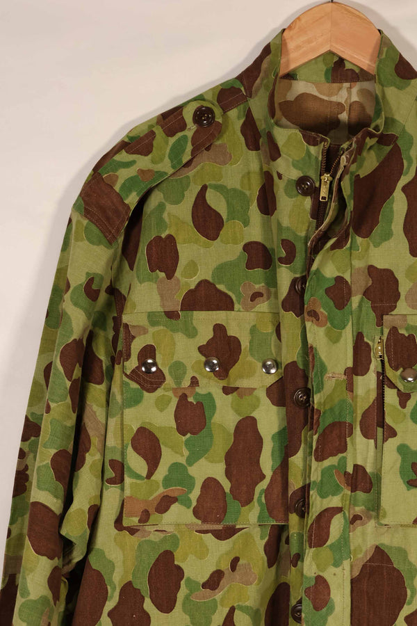 実物生地レプリカ フロッグスキン迷彩 フランス軍空挺ジャケットカット 中古品