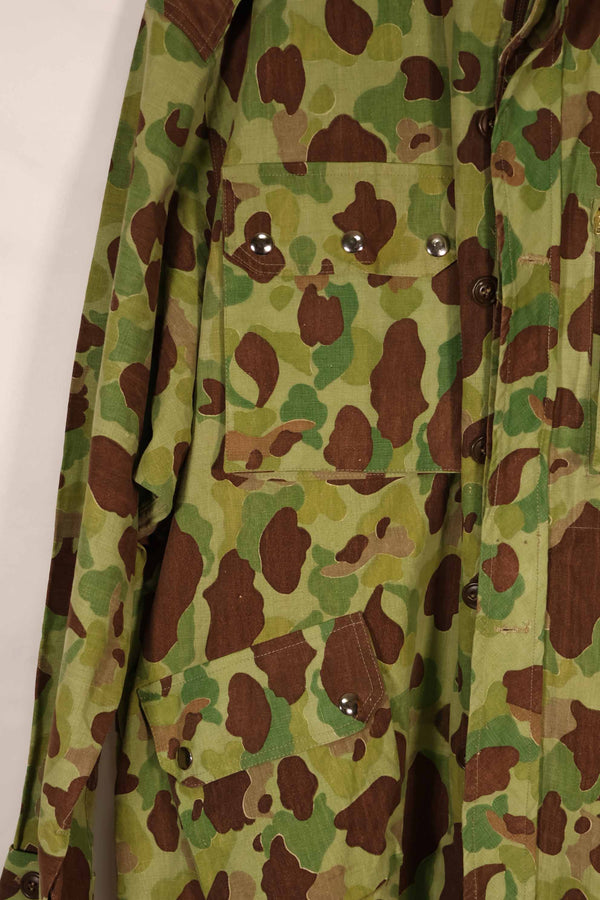 実物生地レプリカ フロッグスキン迷彩 フランス軍空挺ジャケットカット 中古品