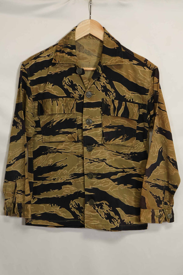 1960年代 ゴールドタイガー タイガーストライプシャツ Asianカット A-M 状態良い 中古品