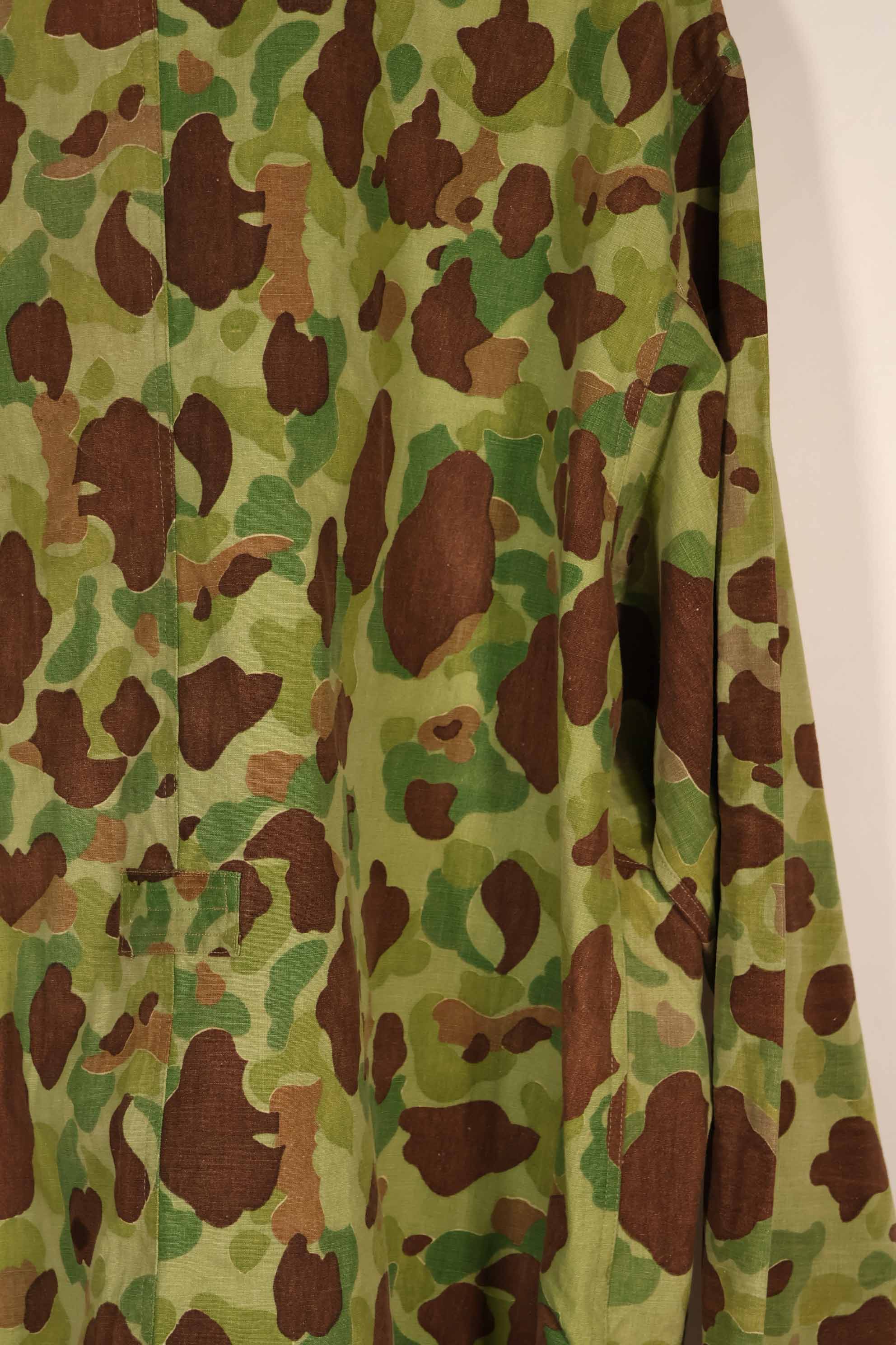 実物生地レプリカ フロッグスキン迷彩 フランス軍空挺ジャケットカット 中古品