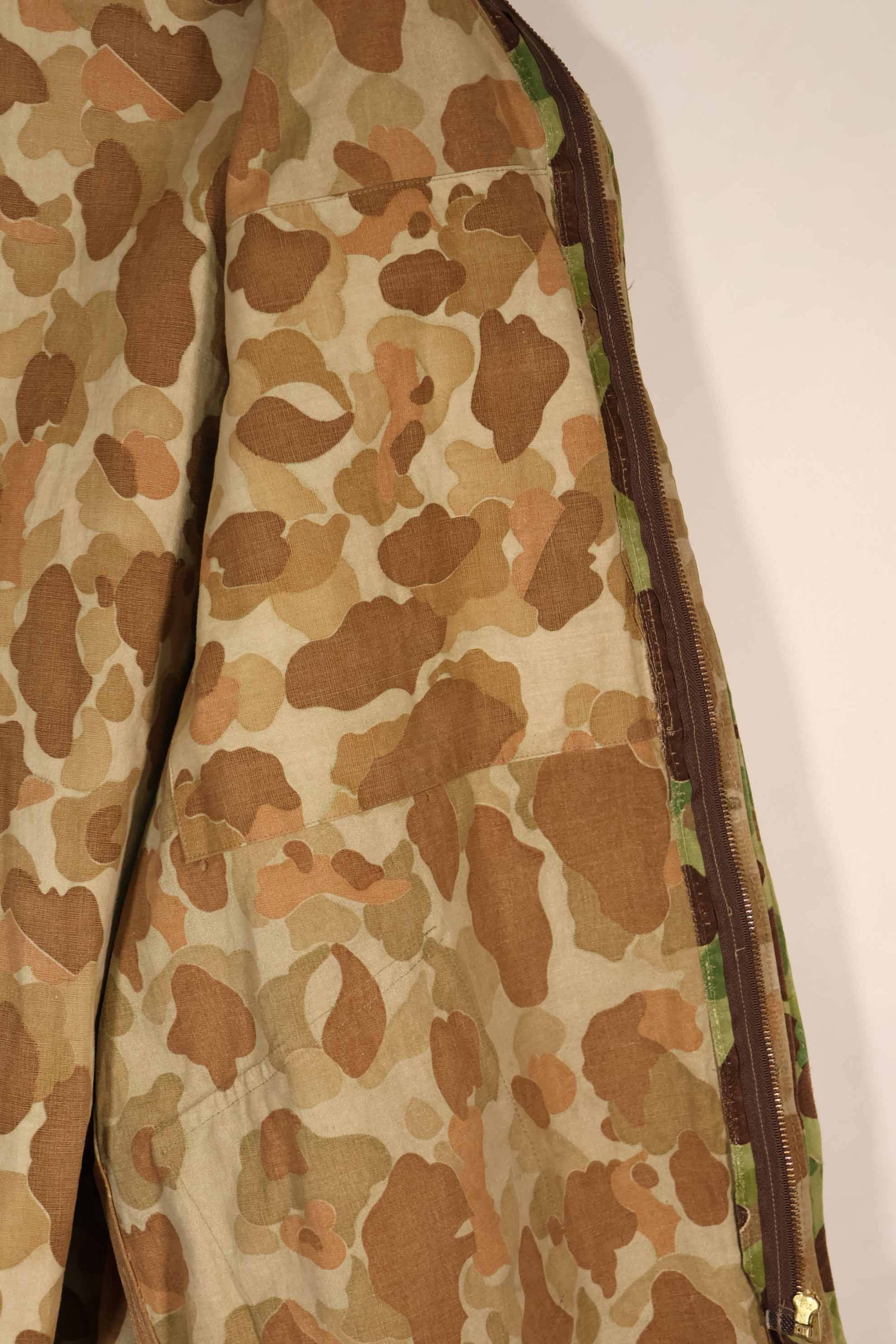 実物生地レプリカ フロッグスキン迷彩 フランス軍空挺ジャケットカット 中古品