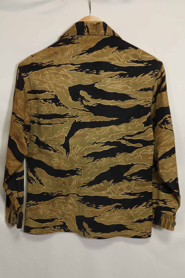1960年代 ゴールドタイガー タイガーストライプシャツ Asianカット A-M 状態良い 中古品