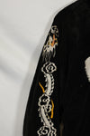 1950年代 Japan Jacket 大きめサイズ 虎デザイン ブラック 補修あり 中古品