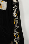 1950年代 Japan Jacket 大きめサイズ 虎デザイン ブラック 補修あり 中古品