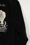 1950年代 Japan Jacket 大きめサイズ 虎デザイン ブラック 補修あり 中古品