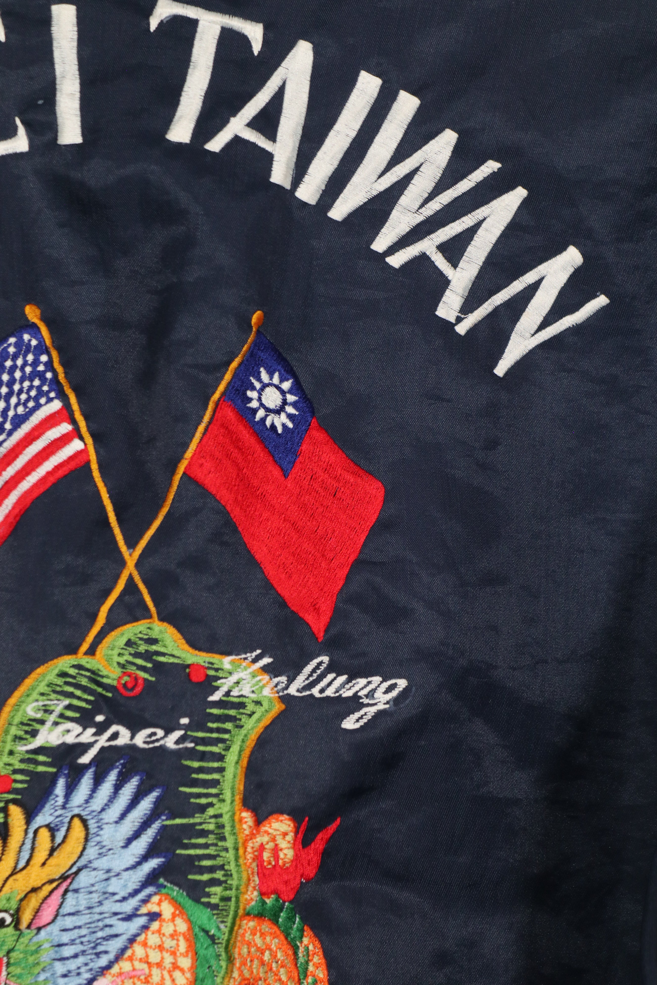 民間品 スーバニアジャケット TAIPEI TAIWAN ナイロン製ジャケット 中古品