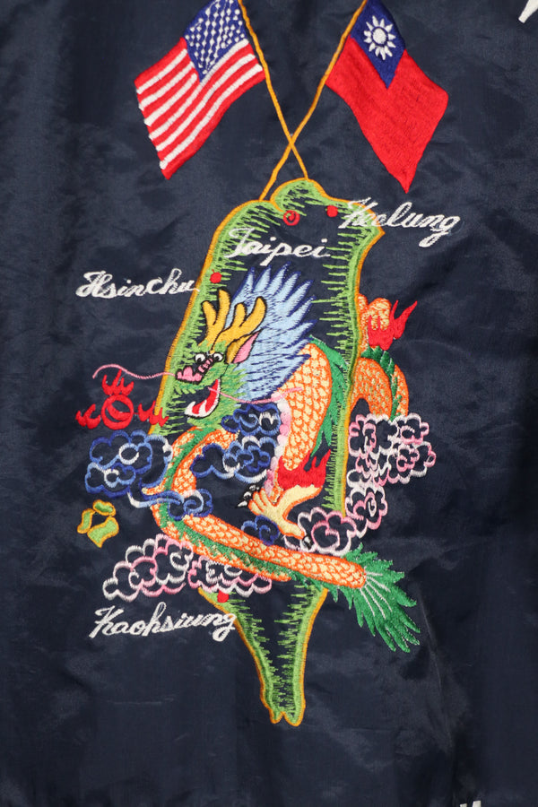 民間品 スーバニアジャケット TAIPEI TAIWAN ナイロン製ジャケット 中古品