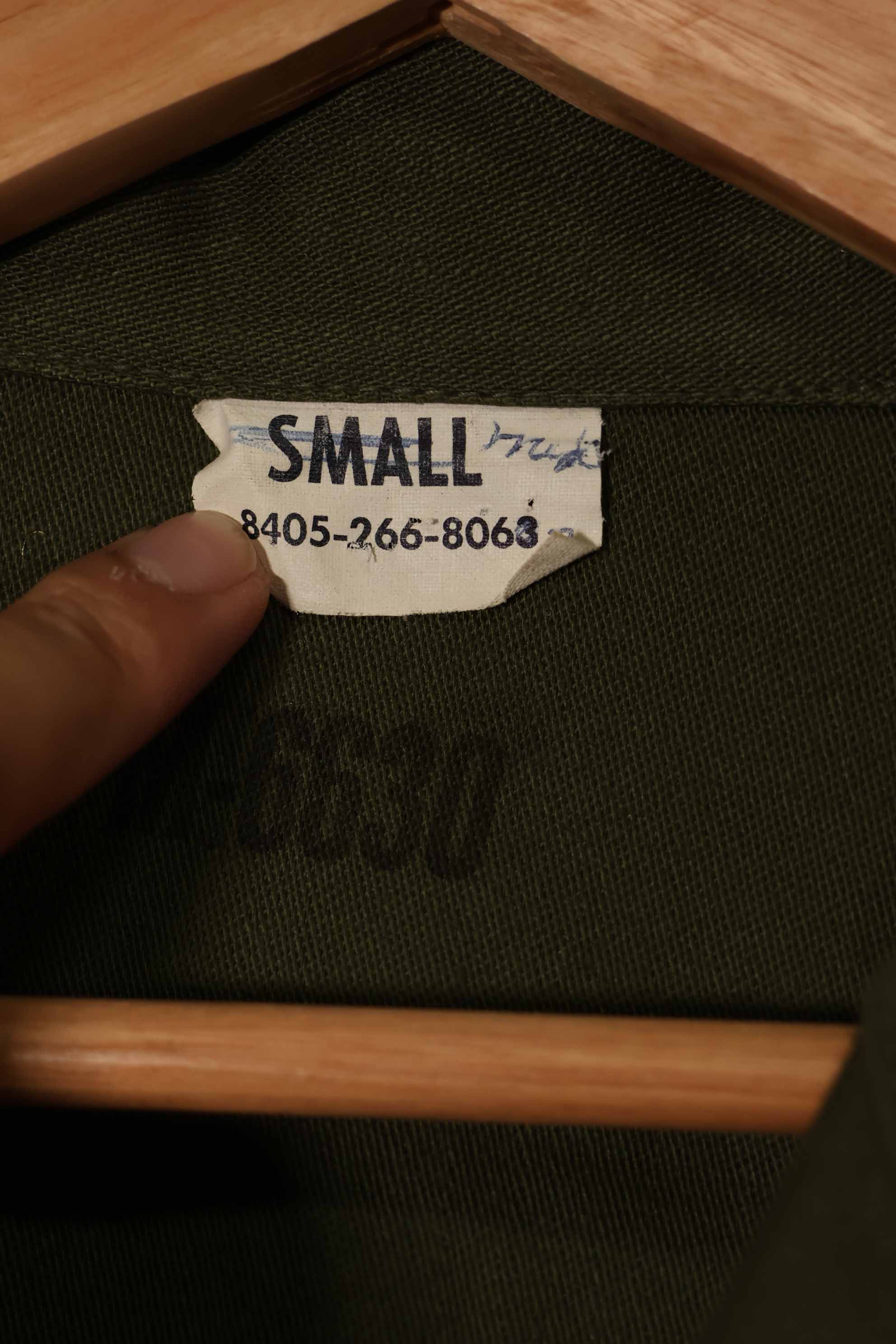 実物 1959年製 アメリカ軍 OG-107 ユーティリティシャツ SMALL デッドストック