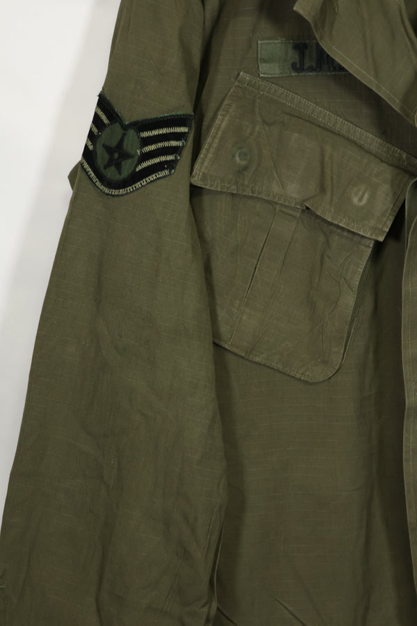 1968年契約 4th Model リップストップ ジャングルファティーグ L-L USAF 下士官 中古品