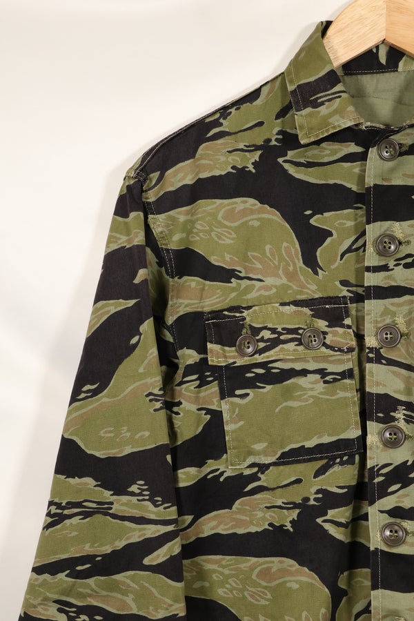 実物 レイトウォーパターン タイガーストライプ シャツ ヘビーウェイト生地 状態良い