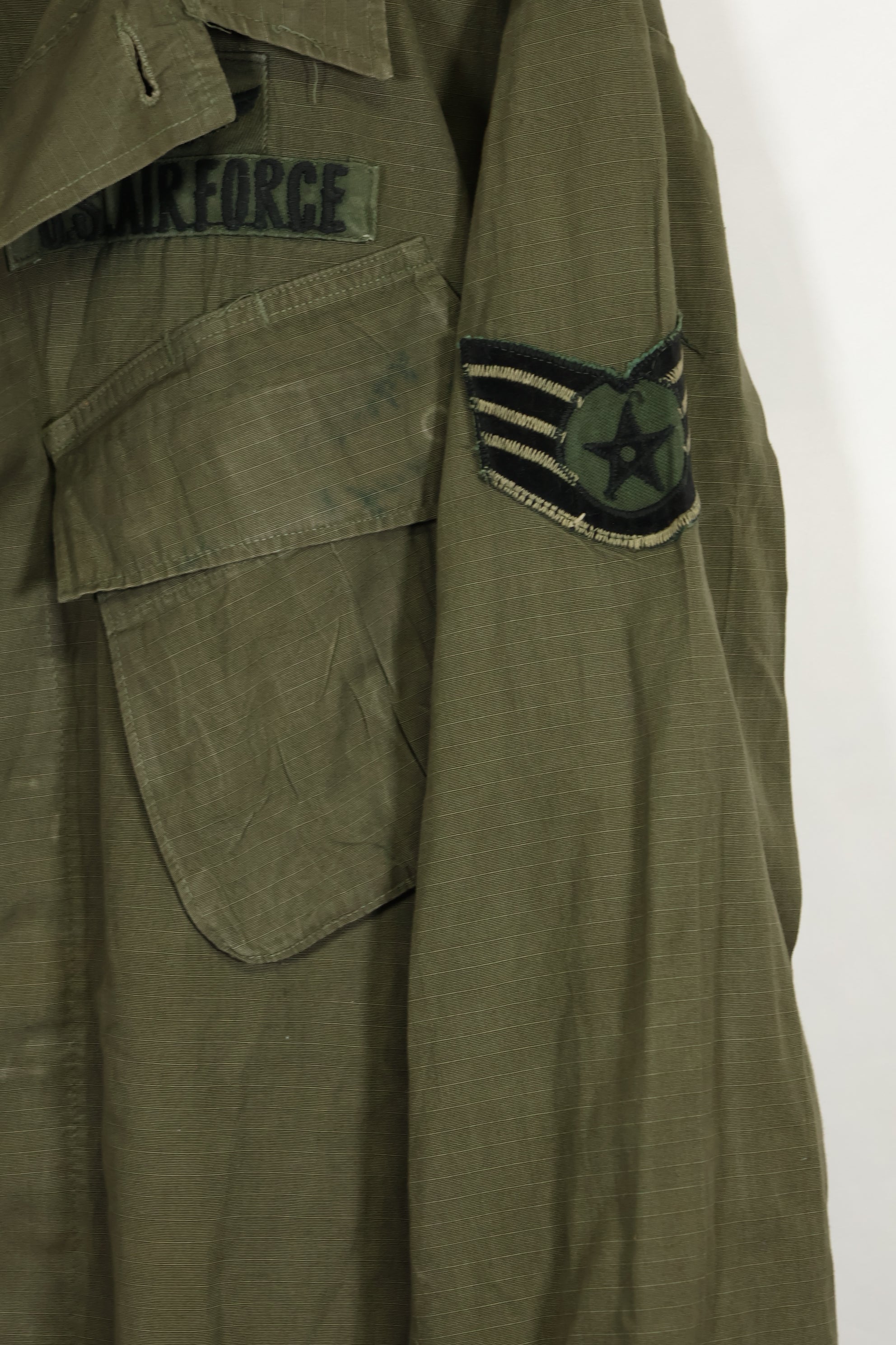 1968年契約 4th Model リップストップ ジャングルファティーグ L-L USAF 下士官 中古品