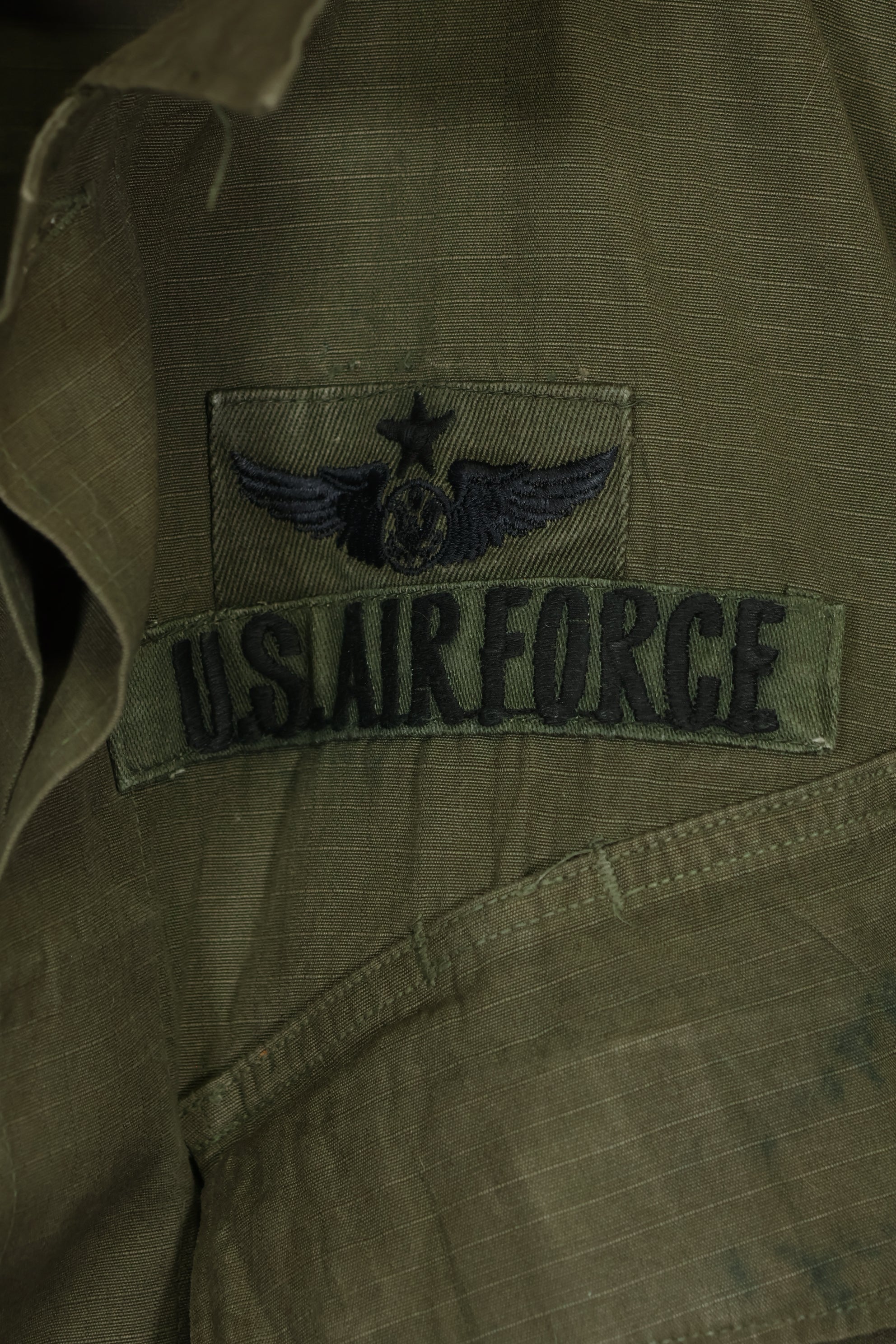 1968年契約 4th Model リップストップ ジャングルファティーグ L-L USAF 下士官 中古品