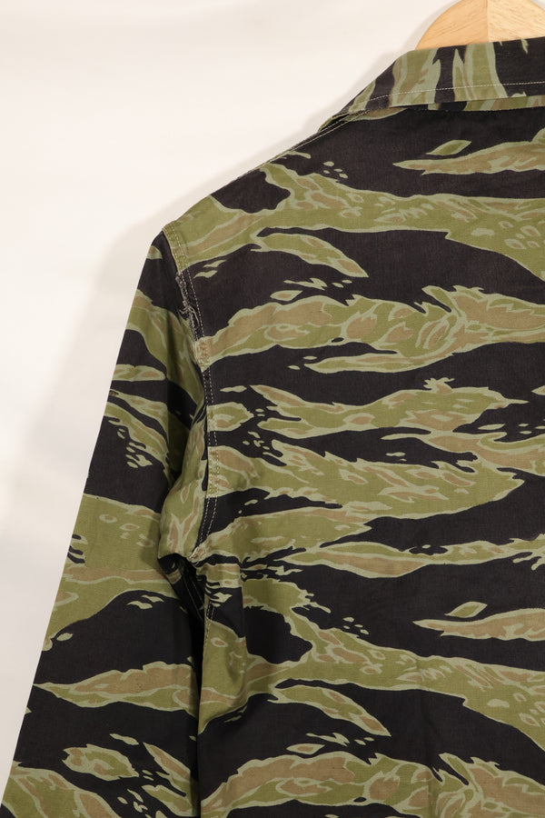 実物 レイトウォーパターン タイガーストライプ シャツ ヘビーウェイト生地 状態良い