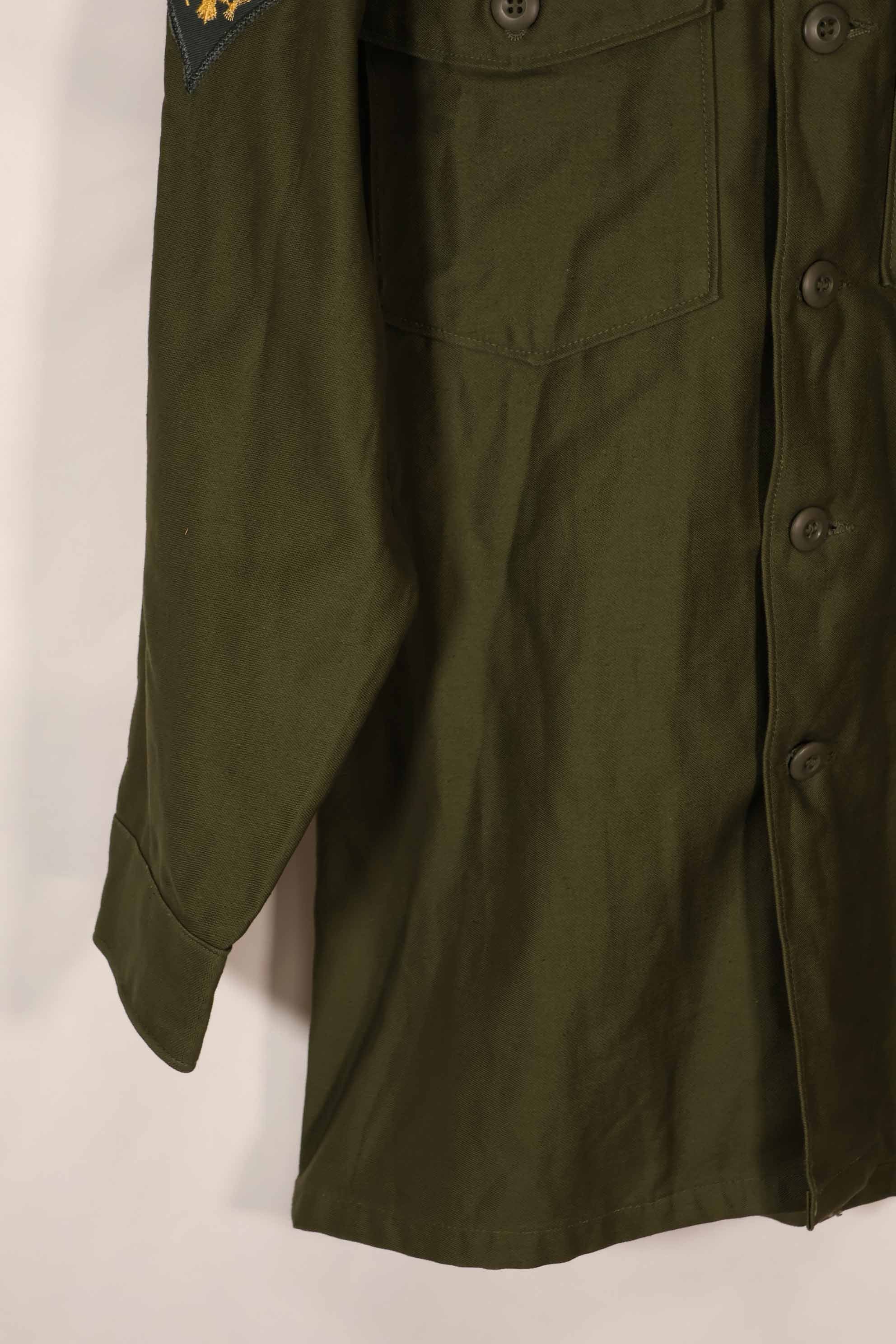 実物 1970年代 OG-107 ユーティリティシャツ パッチ付き 後付け 中古品