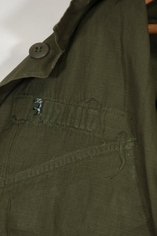 1968年契約 4th Model リップストップ ジャングルファティーグ L-L USAF 下士官 中古品