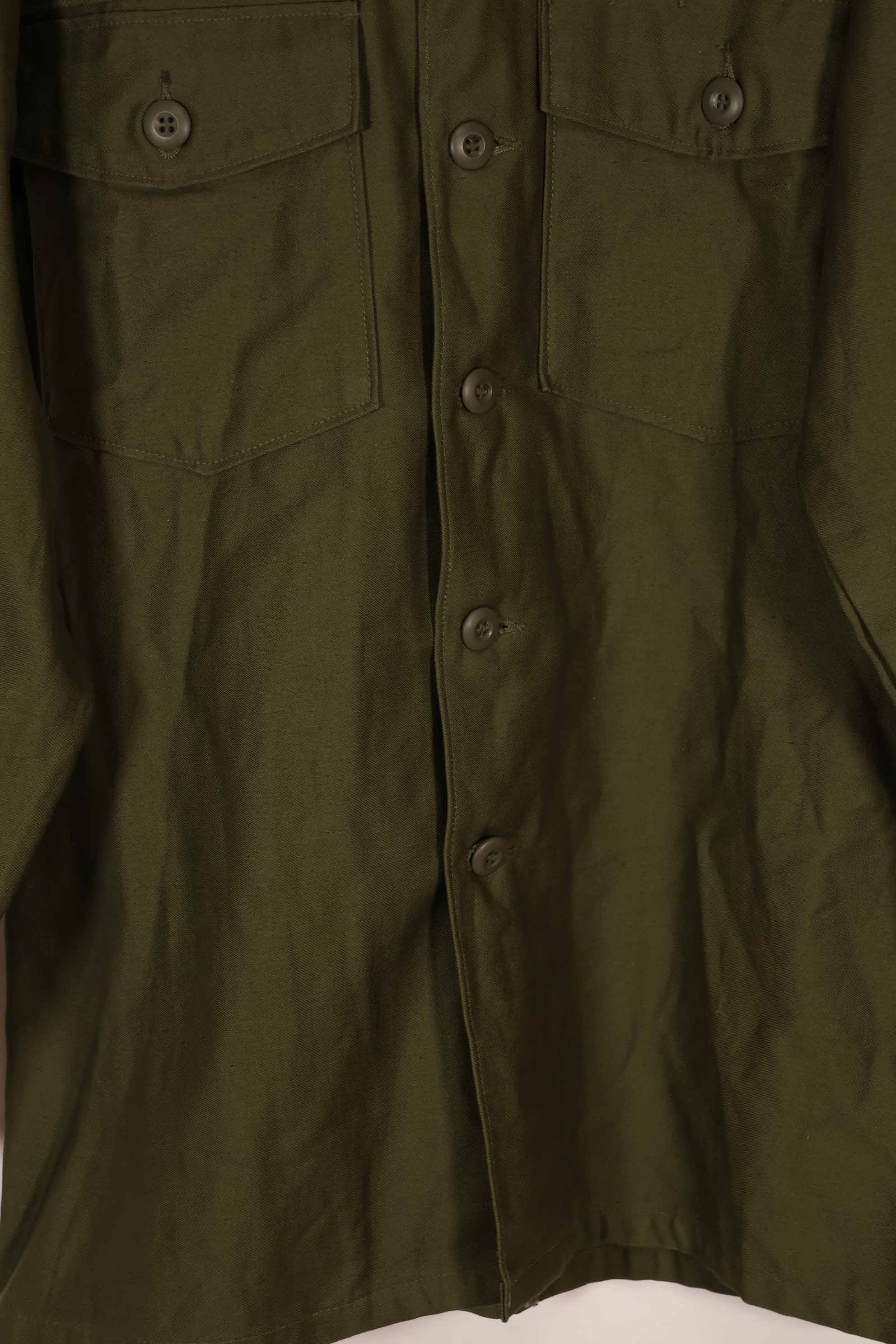 実物 1970年代 OG-107 ユーティリティシャツ パッチ付き 後付け 中古品