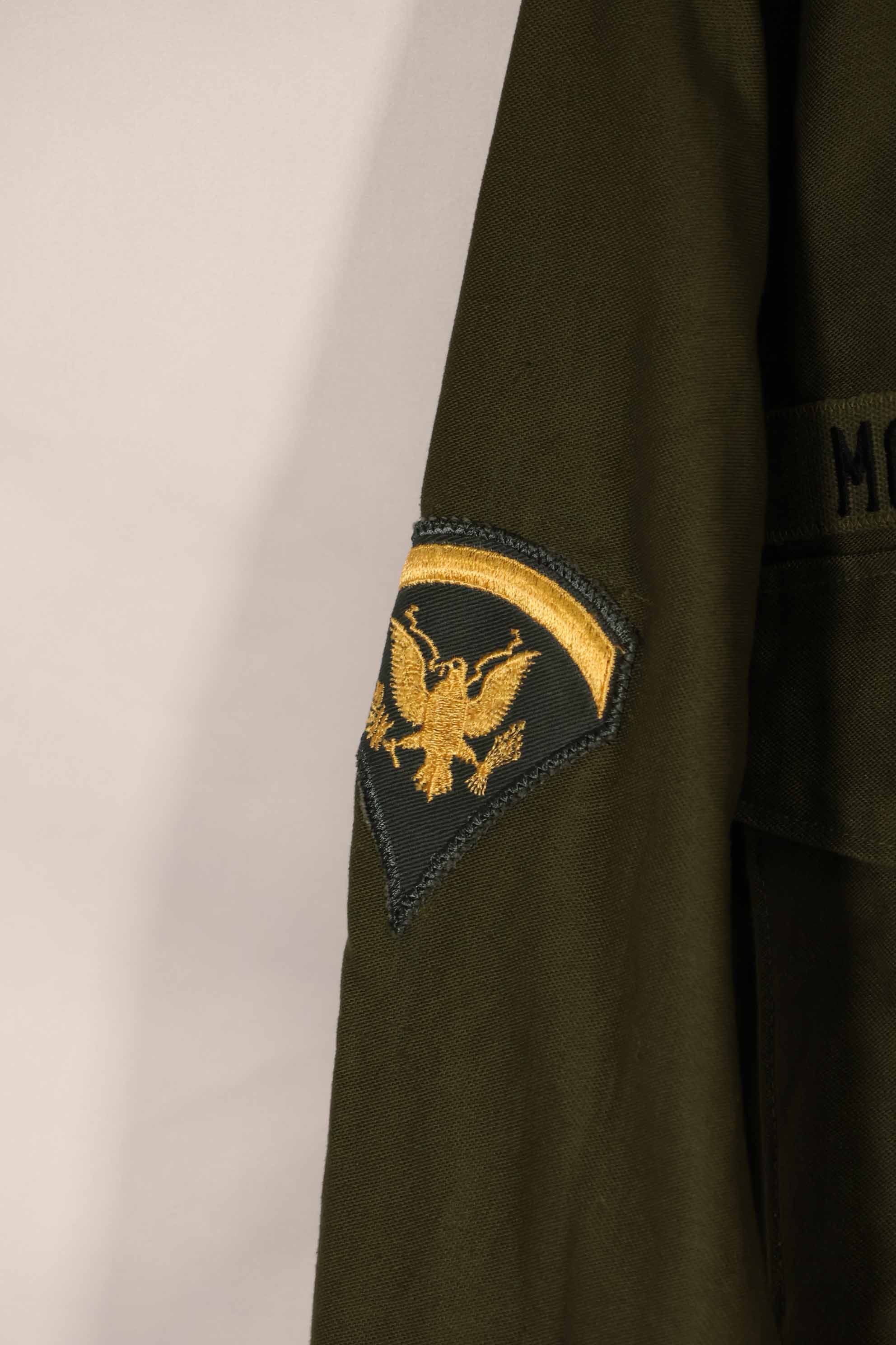 実物 1970年代 OG-107 ユーティリティシャツ パッチ付き 後付け 中古品