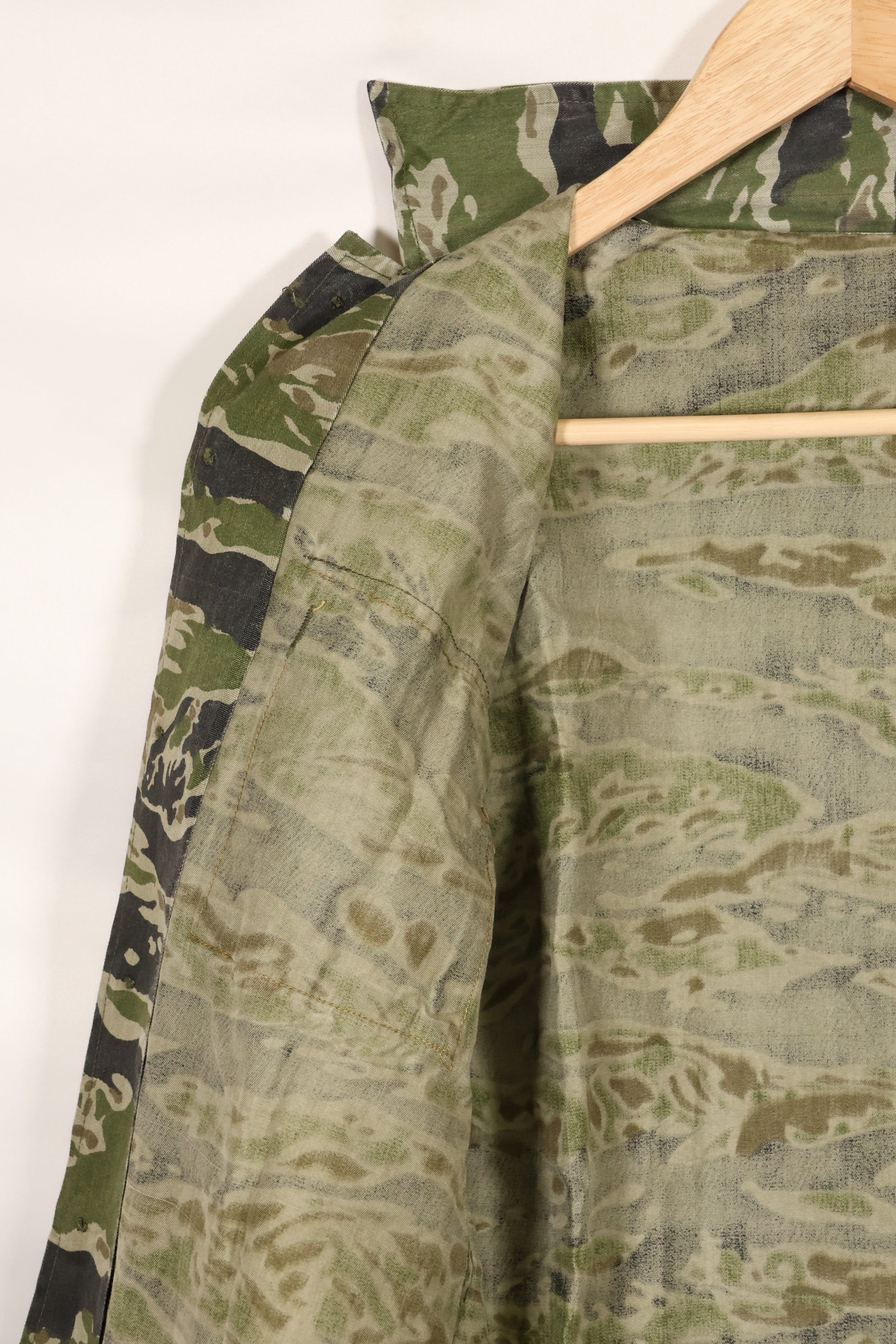 1960年代 タイガーストライプ シャツ CIDGパターン 状態良い 中古品 B