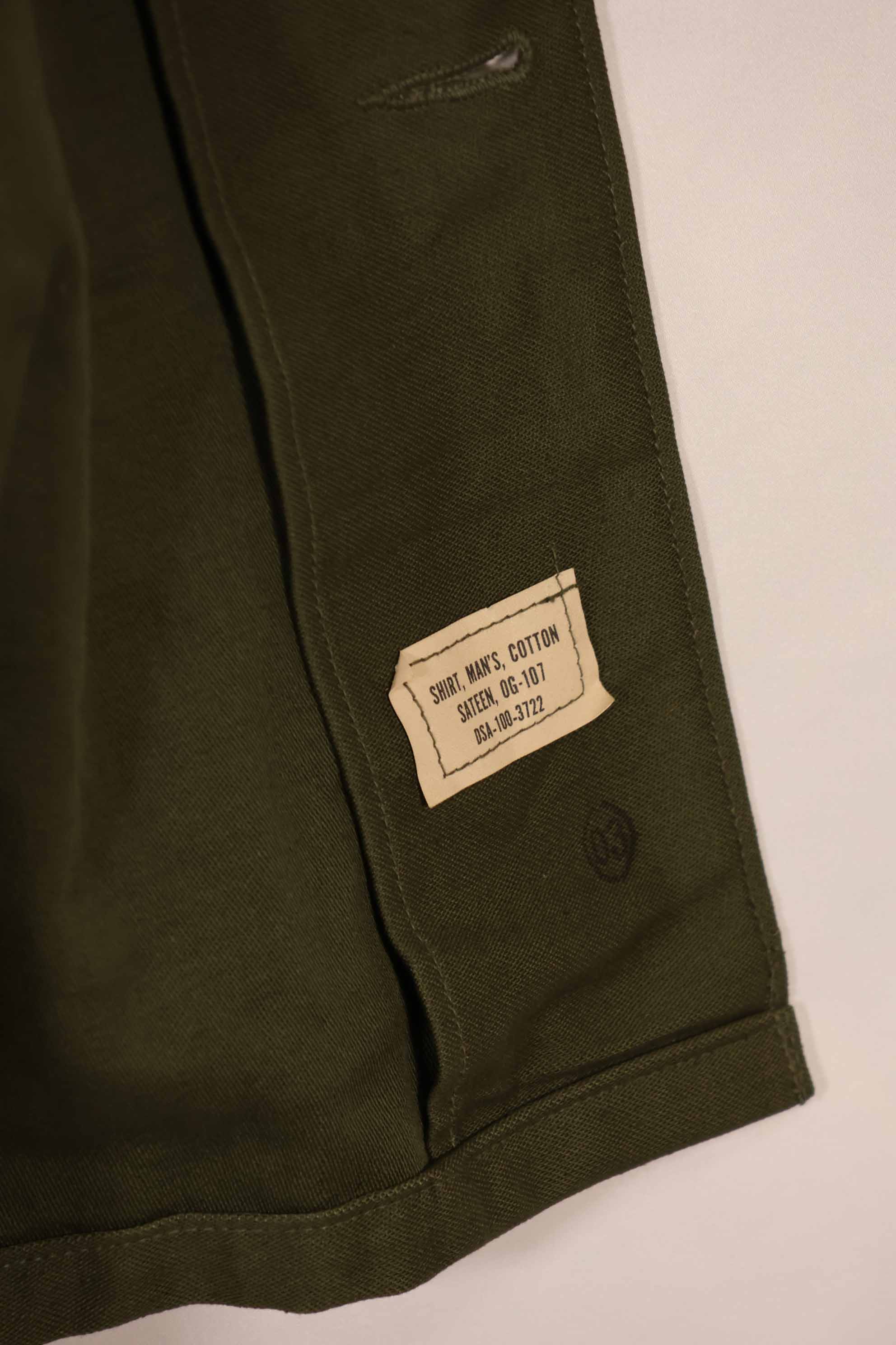 実物 1970年代 OG-107 ユーティリティシャツ パッチ付き 後付け 中古品