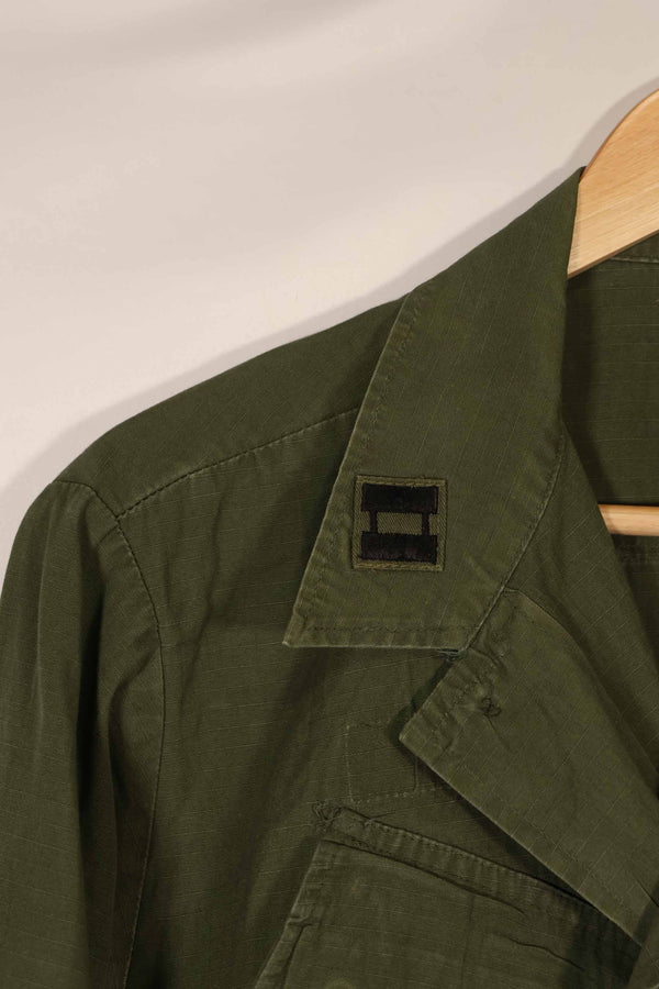 実物 1970年製 4th Model ジャングルファティーグ ジャケット M-R 徽章付き 中古品