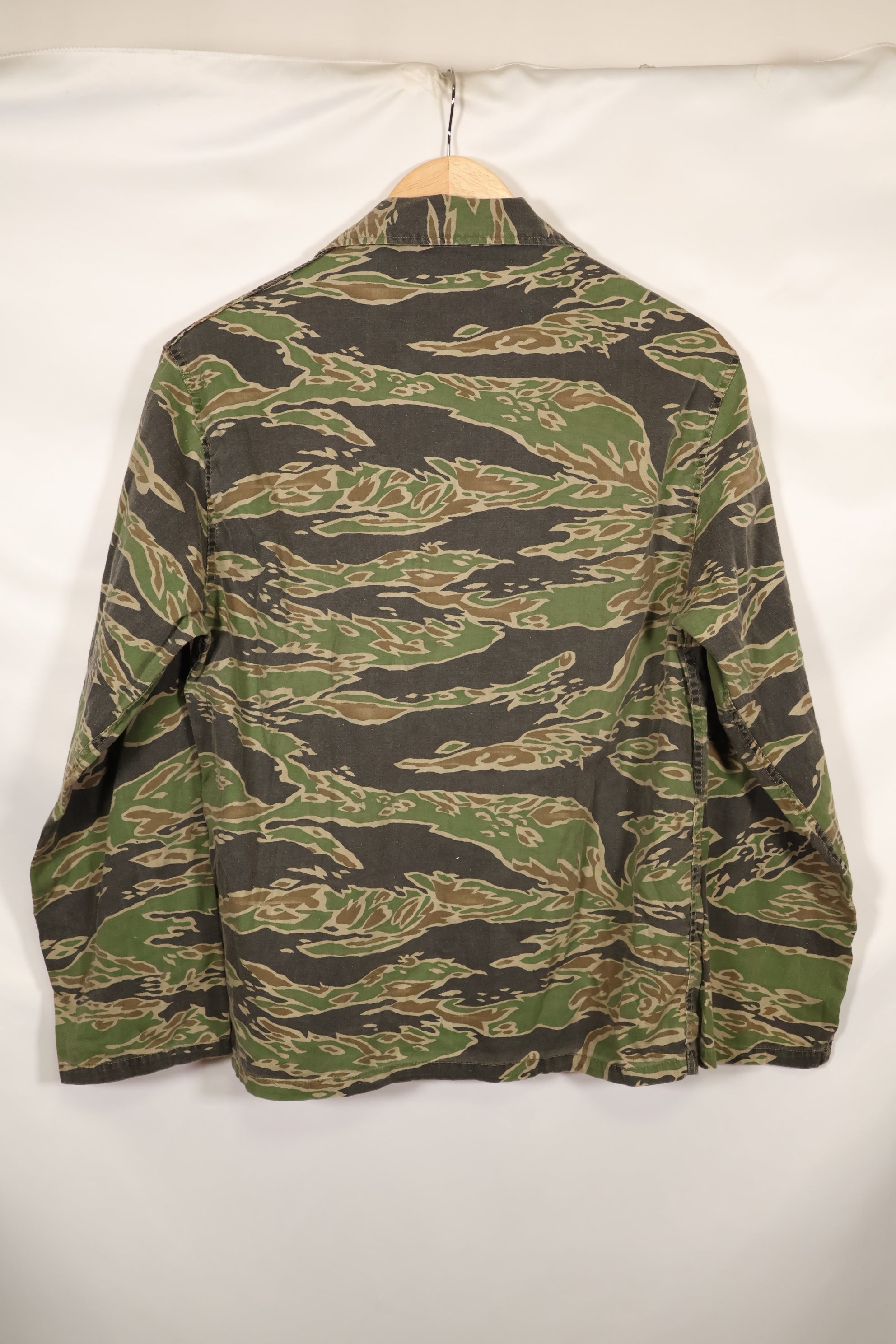 実物 レイトウォーパターン タイガーストライプ シャツ A-L 退色あり