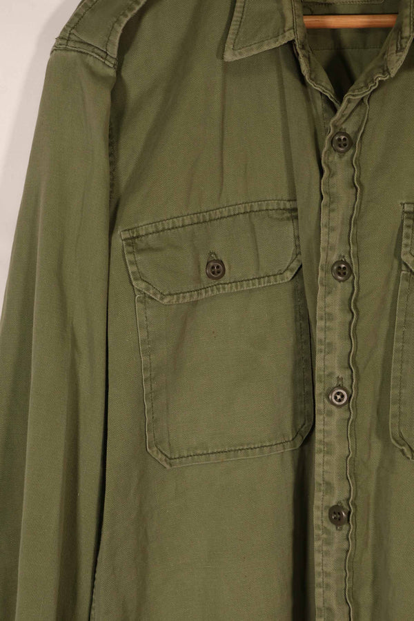 実物 1970年製 オーストラリア軍 ODシャツ 15 1/2 x33 中古品