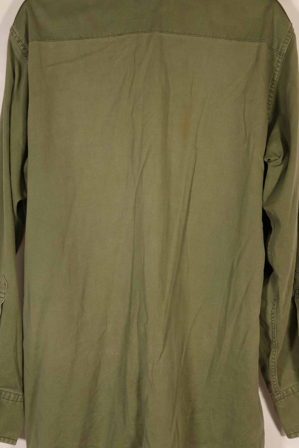 実物 1970年製 オーストラリア軍 ODシャツ 15 1/2 x33 中古品