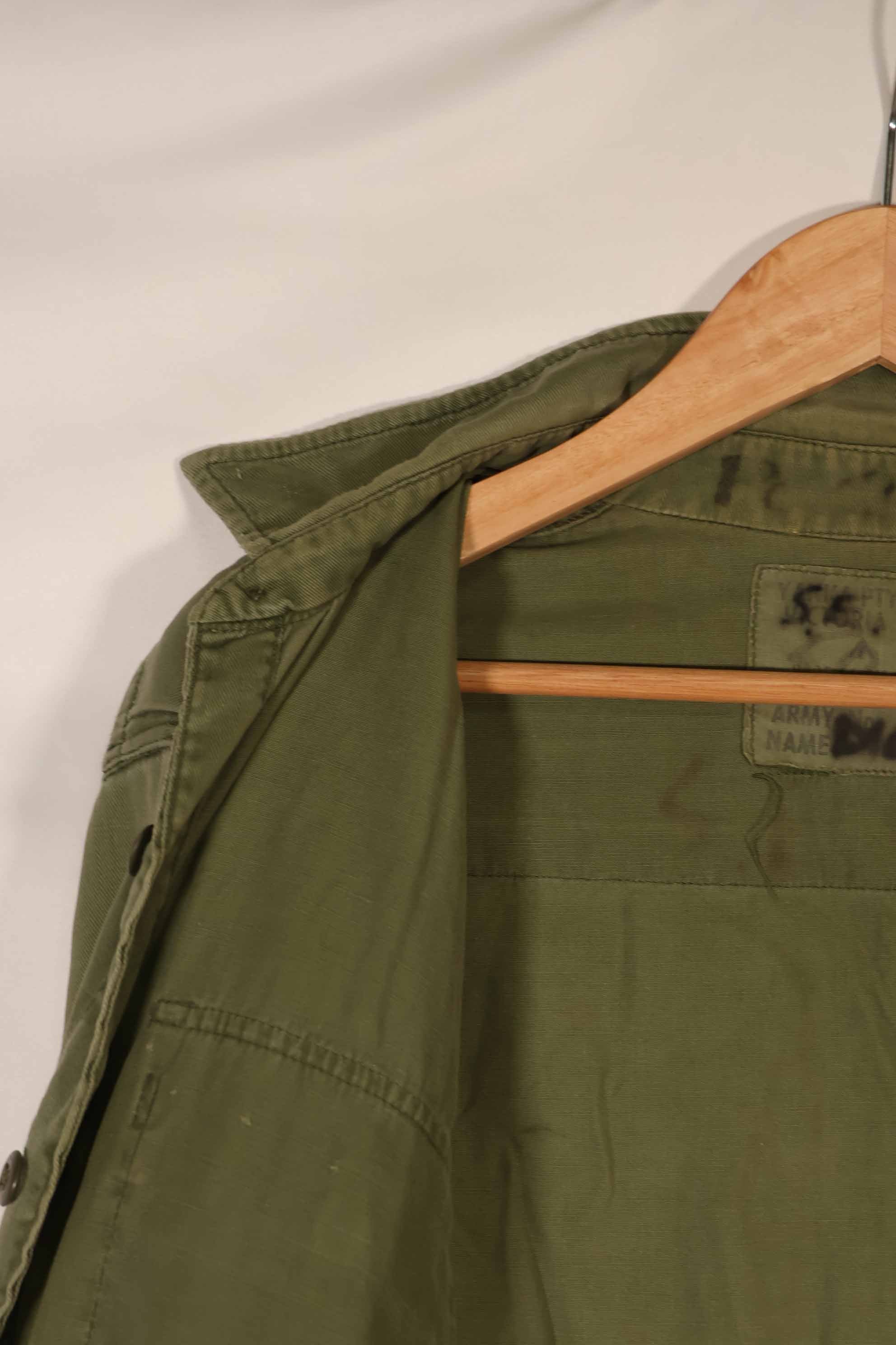 実物 1970年製 オーストラリア軍 ODシャツ 15 1/2 x33 中古品