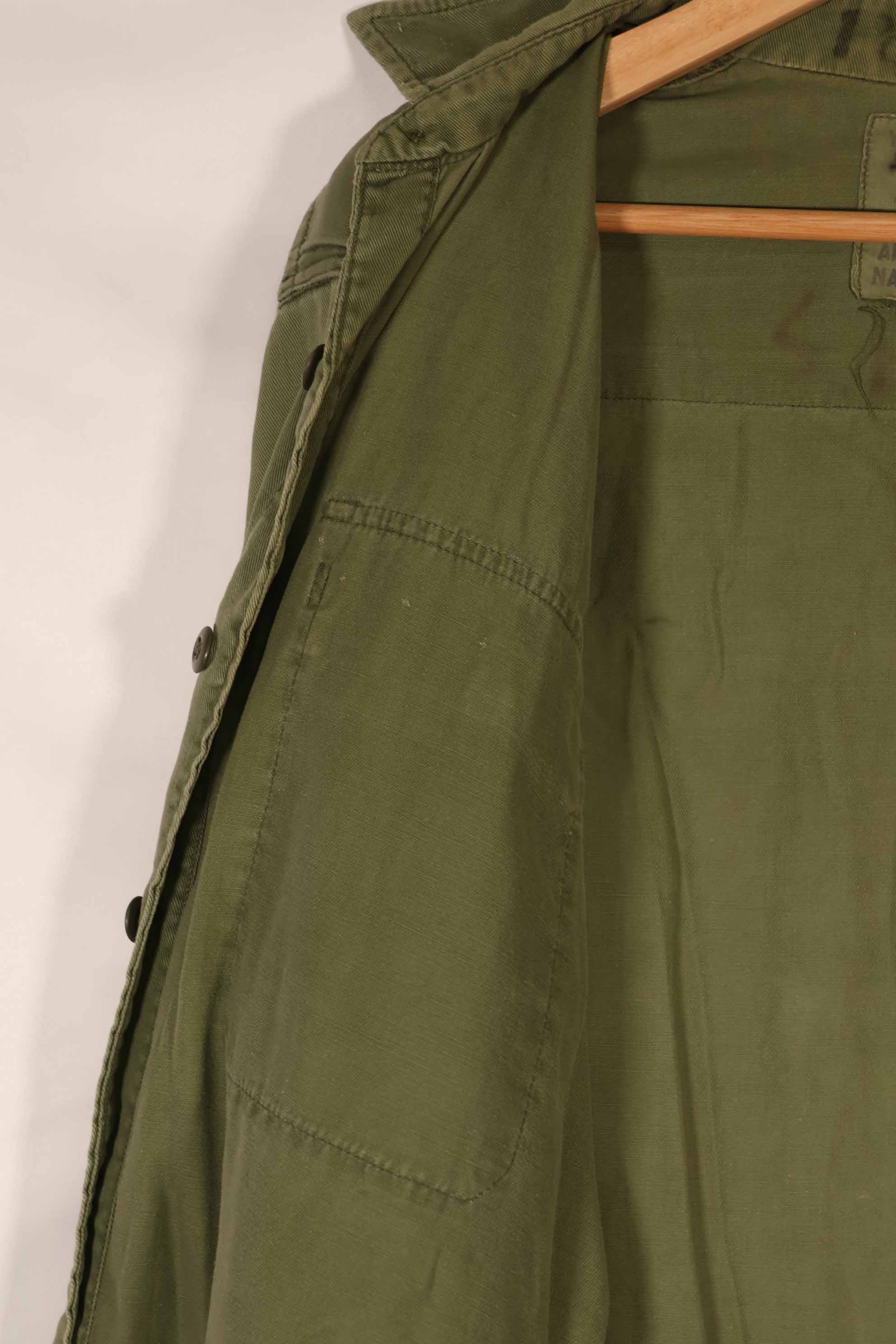 実物 1970年製 オーストラリア軍 ODシャツ 15 1/2 x33 中古品