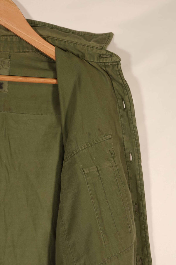 実物 1970年製 オーストラリア軍 ODシャツ 15 1/2 x33 中古品