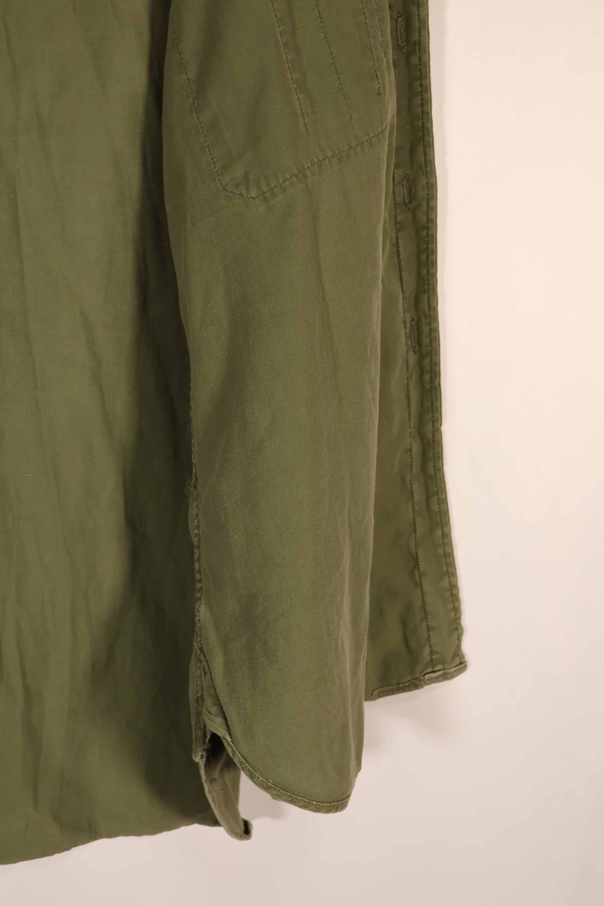 実物 1970年製 オーストラリア軍 ODシャツ 15 1/2 x33 中古品