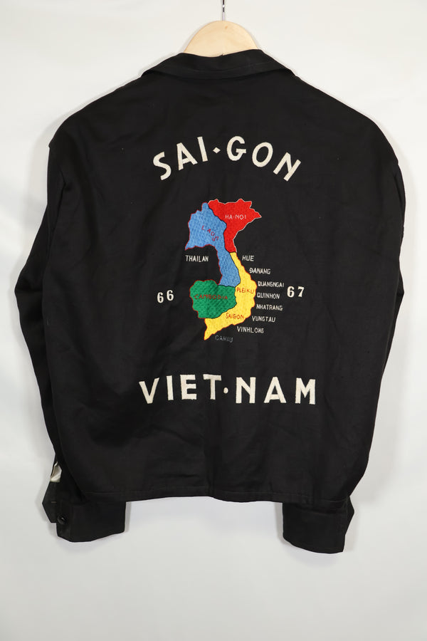 1966-1967 ベトナム戦争 ツアージャケット SAI-GON VIETNAM ベトナムジャケット ジッパー故障