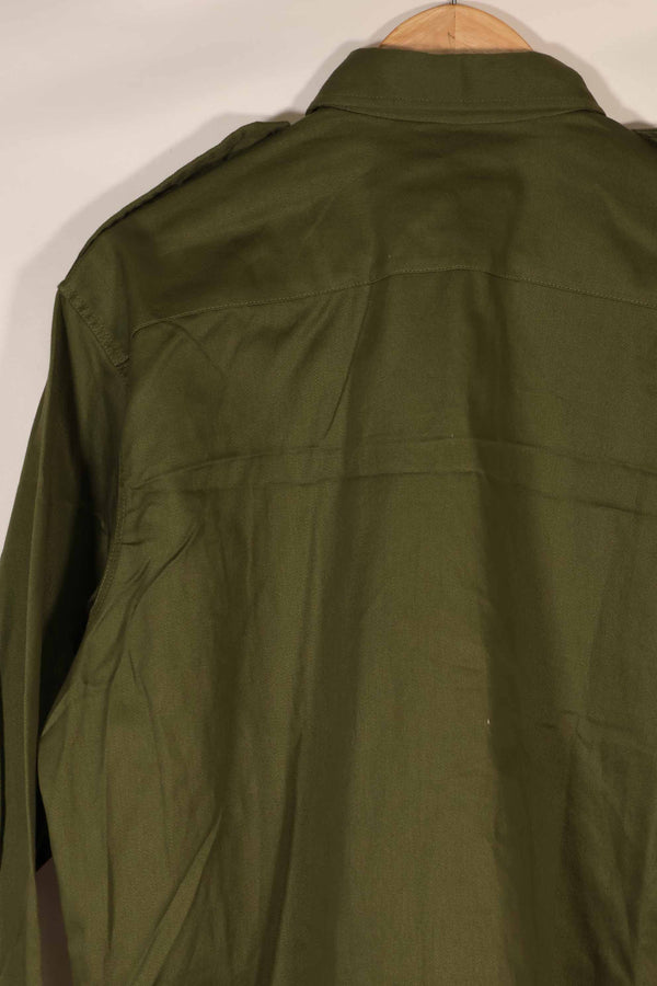 実物 1966年製 デッドストック オーストラリア軍 OD ファティーグシャツ 15 1/2 X32