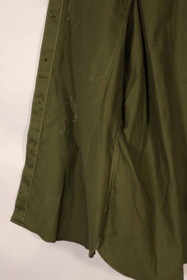 実物 1966年製 デッドストック オーストラリア軍 OD ファティーグシャツ 15 1/2 X32