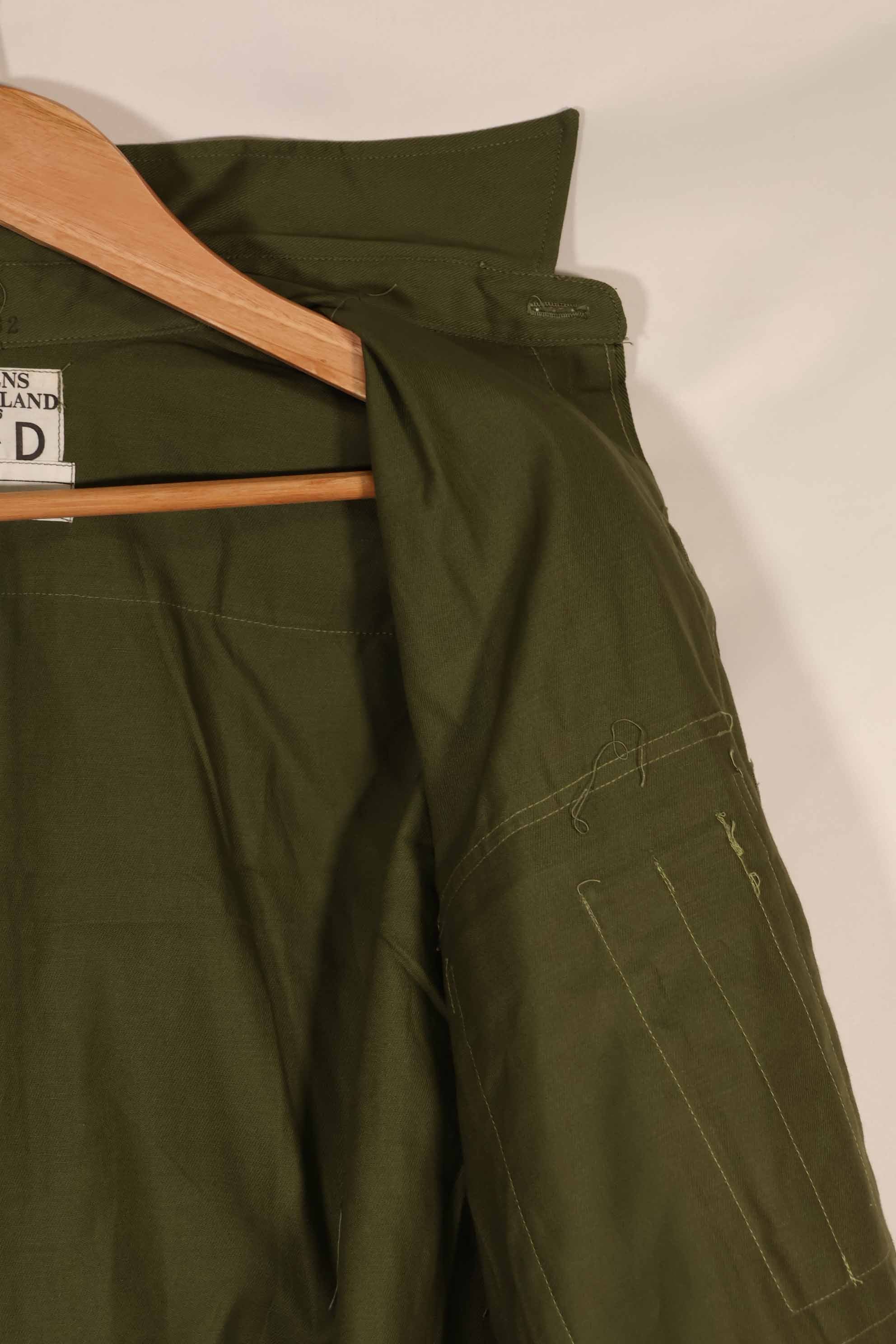 実物 1966年製 デッドストック オーストラリア軍 OD ファティーグシャツ 15 1/2 X32