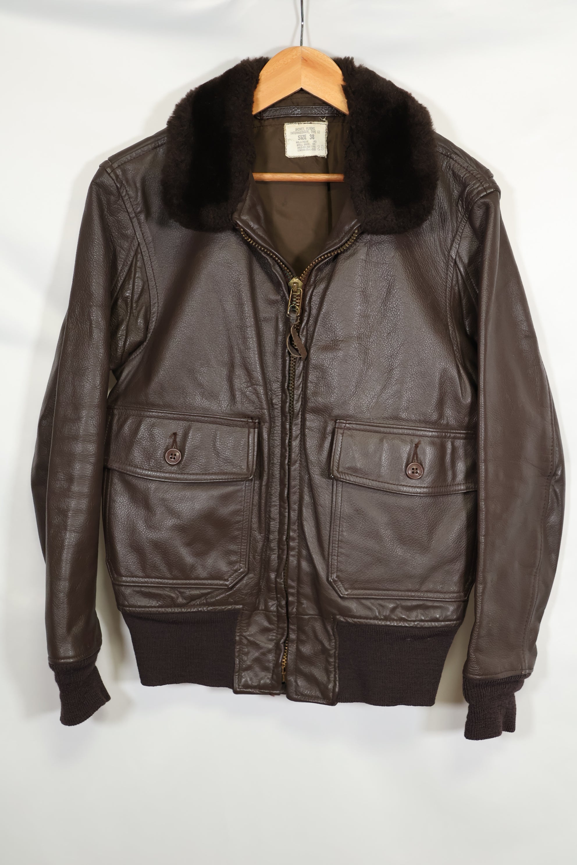 1975年契約 デッドストック アメリカ海軍 G-1 フライトジャケット 長期保管品