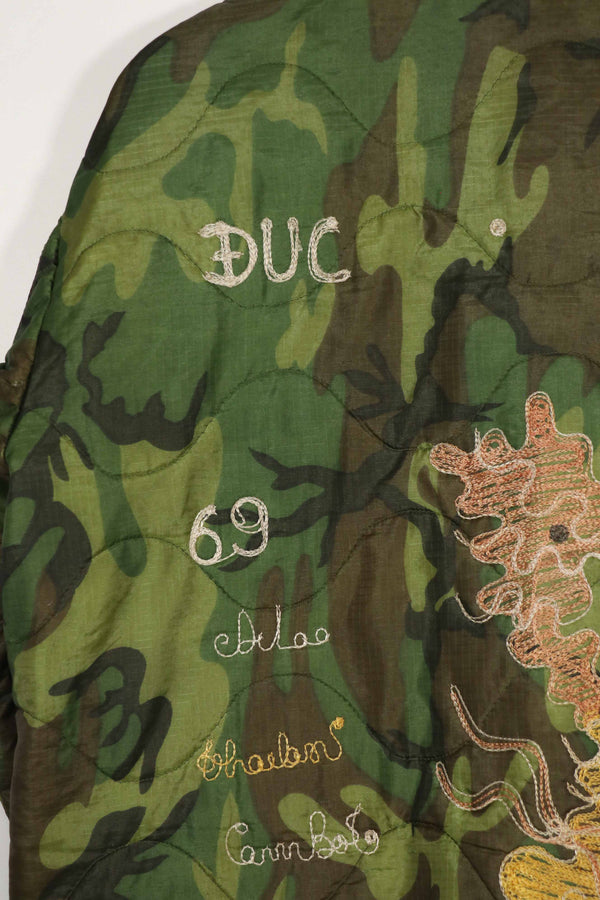 実物 米軍ポンチョライナー ツアージャケット DUC PHO 1969-1970