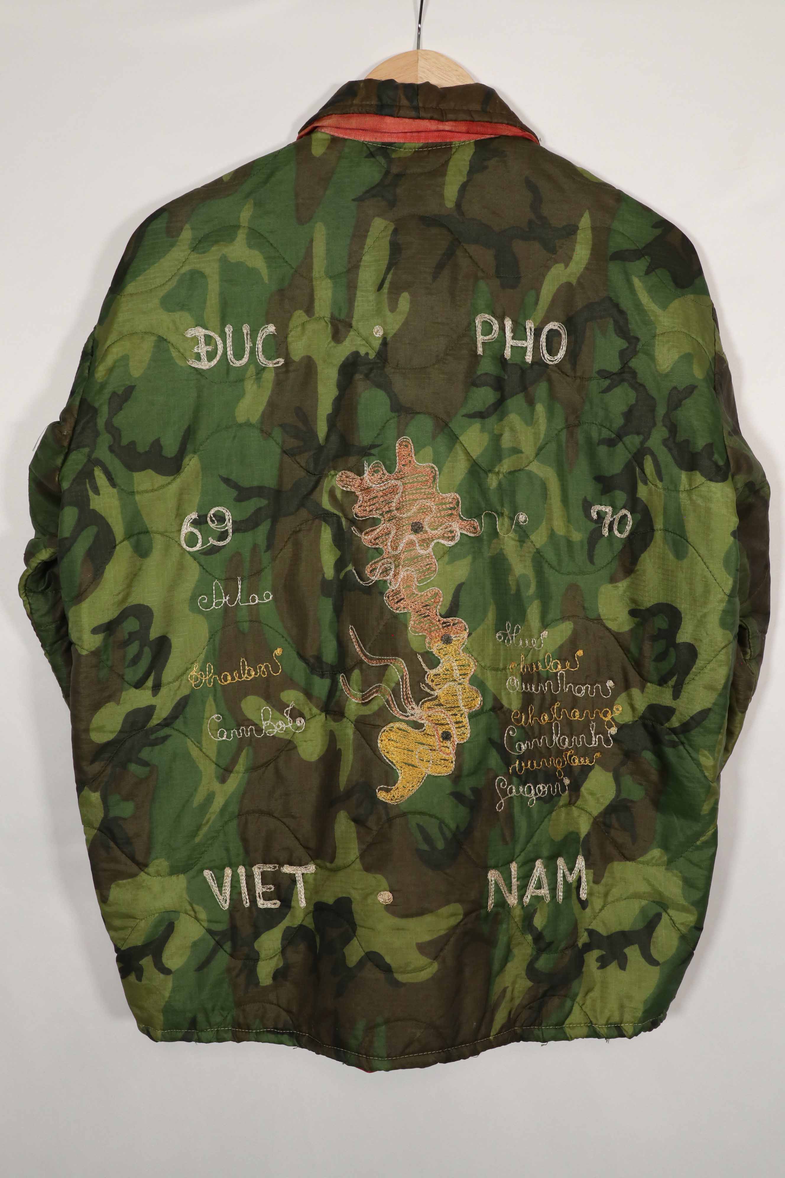 実物 米軍ポンチョライナー ツアージャケット DUC PHO 1969-1970