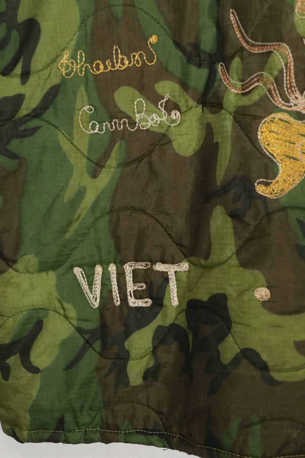 実物 米軍ポンチョライナー ツアージャケット DUC PHO 1969-1970