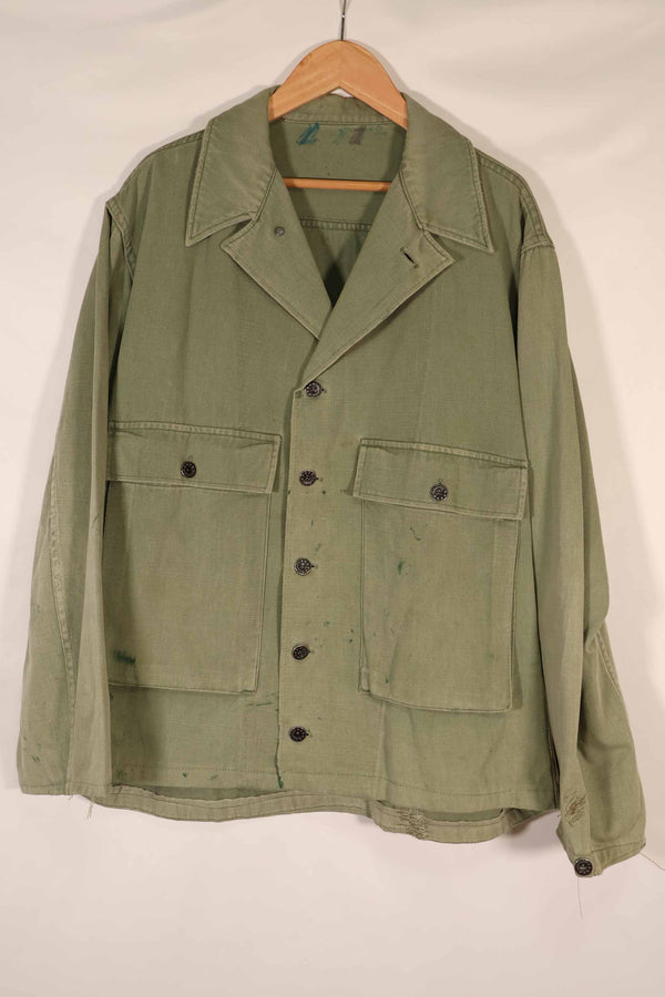 実物 1940年代 アメリカ海軍 USN M42 ユーティリティジャケット 退色 汚れあり