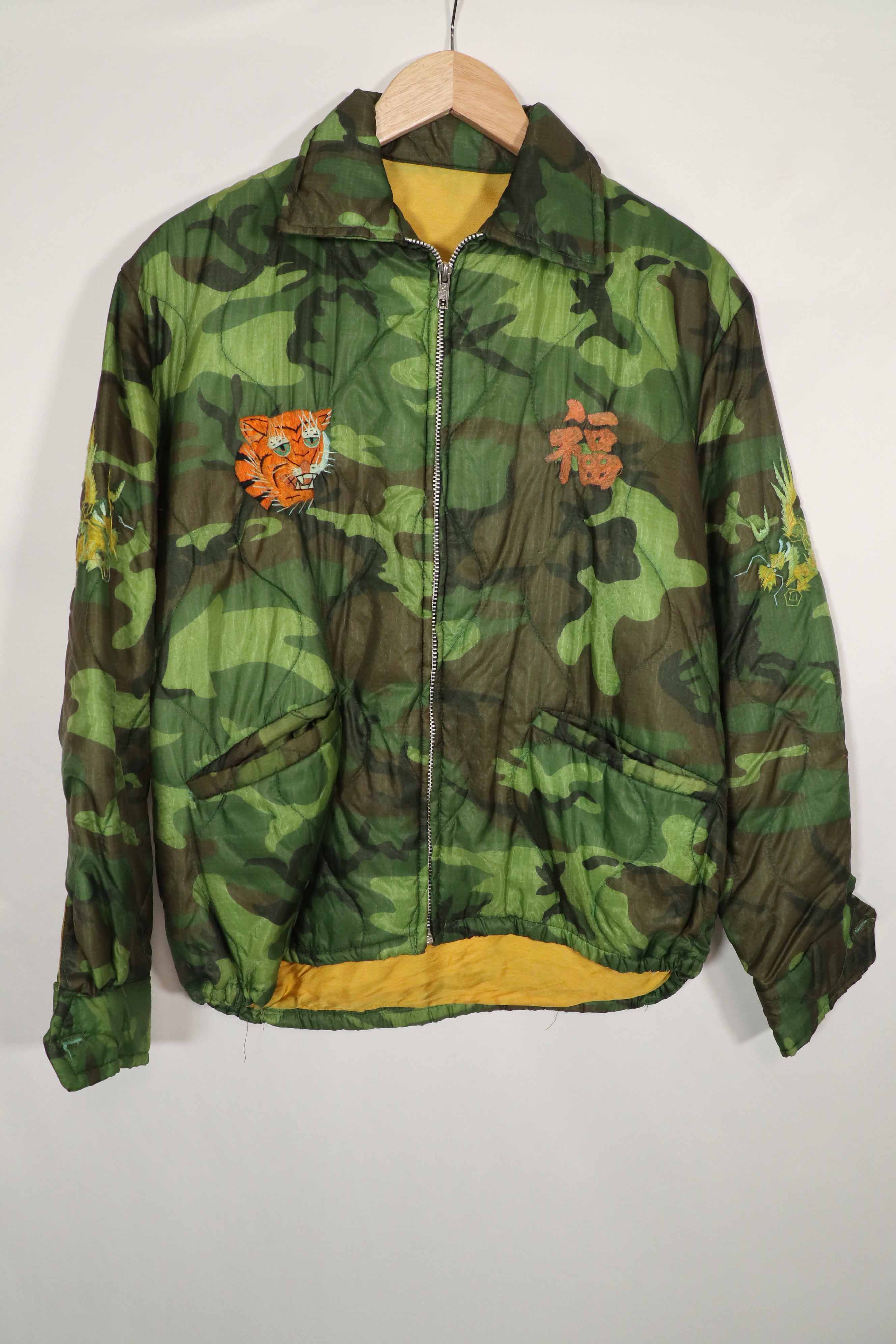 実物 米軍ポンチョライナー製 US NAVY SEABEE TEAM 7107  1971-72 ツアージャケット