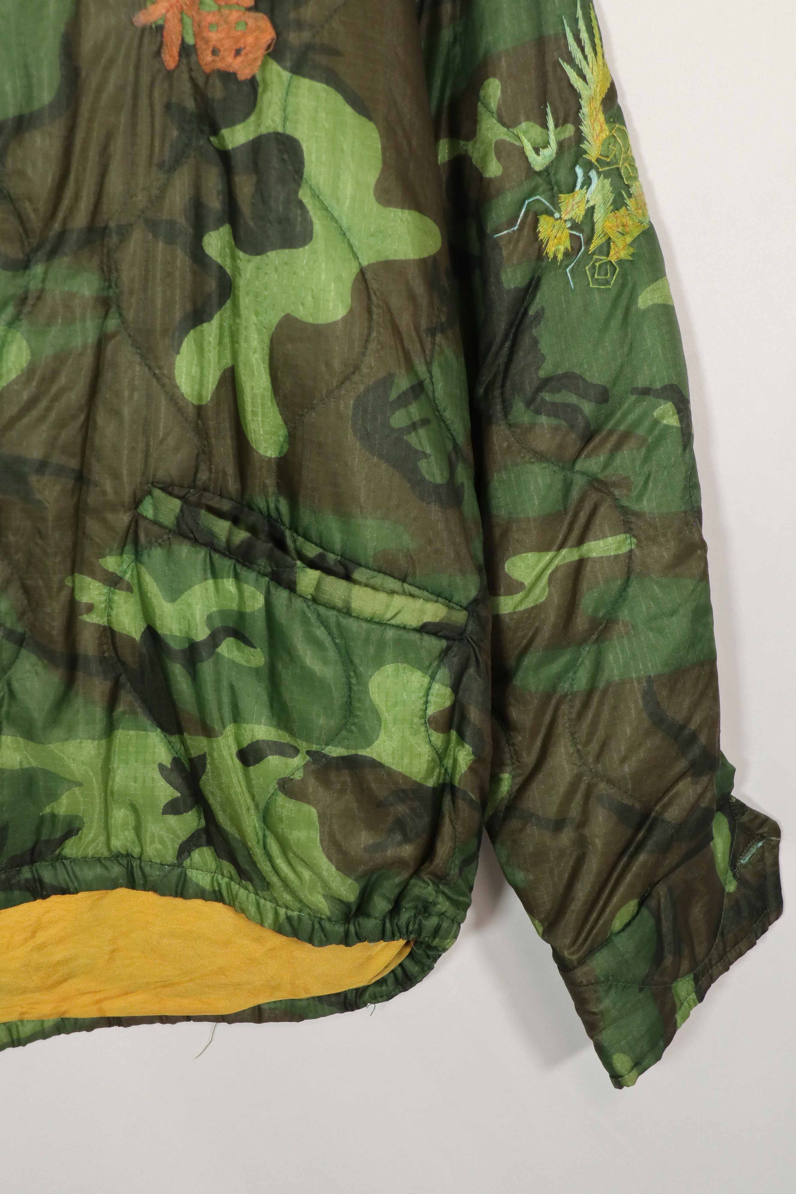 実物 米軍ポンチョライナー製 US NAVY SEABEE TEAM 7107  1971-72 ツアージャケット