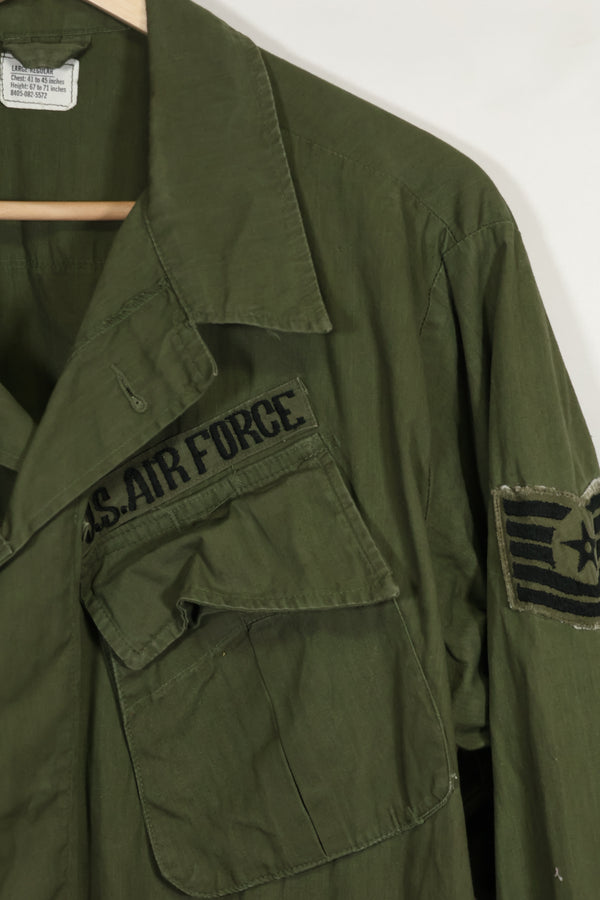 1967年製 USAF 3rd Model ジャングルファティーグ ジャケット L-R 状態良い 中古品