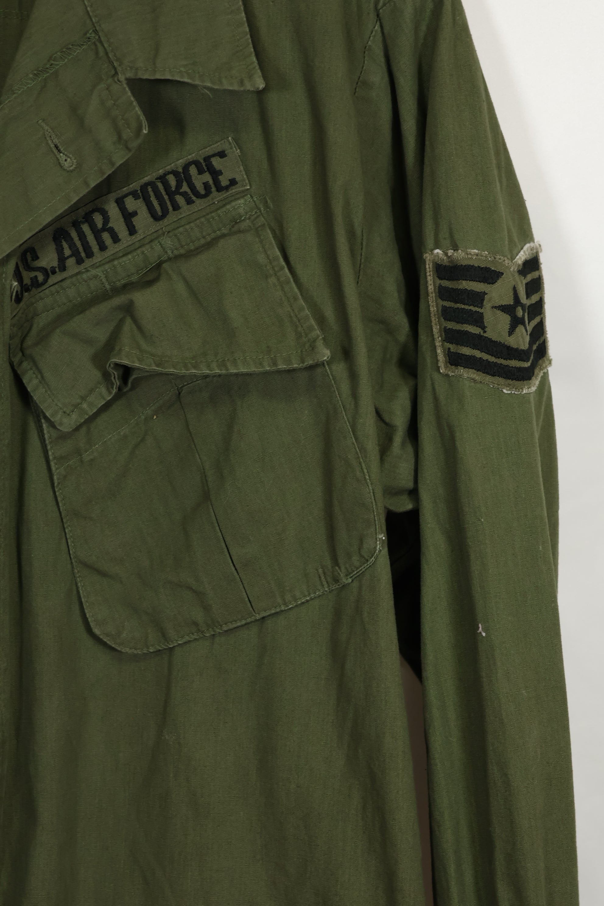 1967年製 USAF 3rd Model ジャングルファティーグ ジャケット L-R 状態良い 中古品