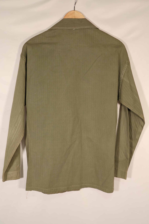 実物 1940年代 アメリカ海兵隊 USMC M41 HBTユーティリティジャケット 退色あり ポケット欠損