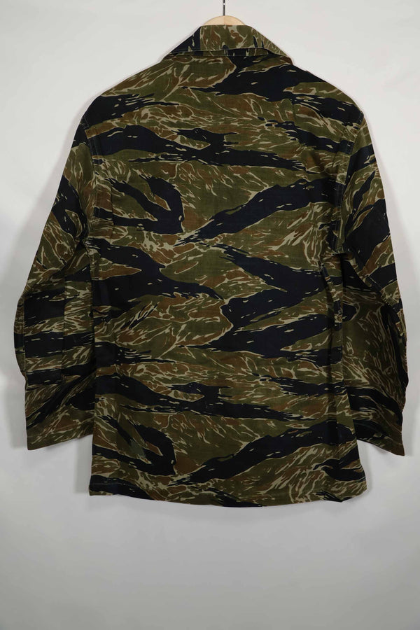 1960年代後半 タイ製テイラー品 タイシルバータイガーパターン タイガーストライプ メディックジャケット 中古品