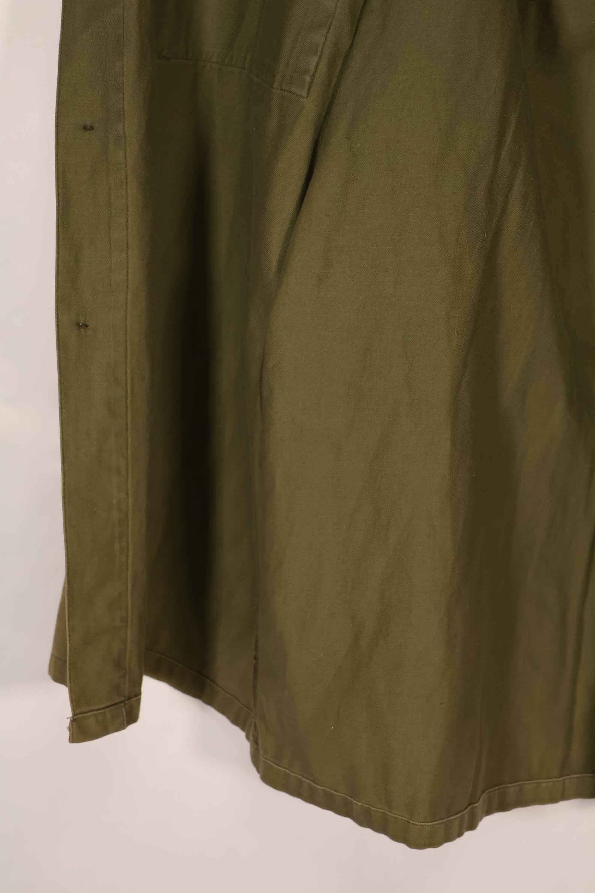 実物 1969年製 ニュージーランド軍 OD ファティーグシャツ Size 39/41L 中古品扱い