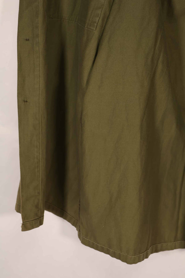 実物 1969年製 ニュージーランド軍 OD ファティーグシャツ Size 39/41L 中古品扱い